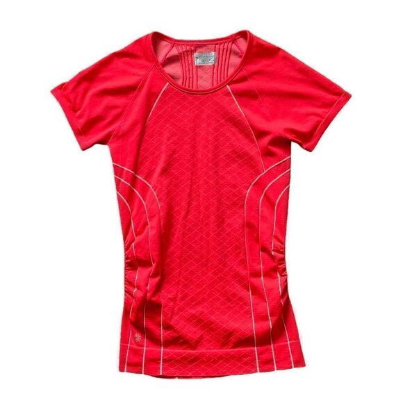ATHLETA Finish Fast Line Tee Orange Size Small - Picture 1 of 4